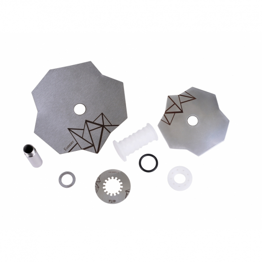 Embery Mini Mono Flip Silver Snow