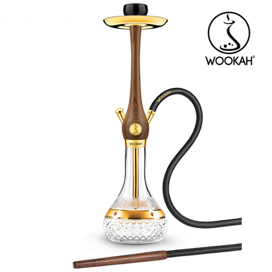 Wookah Walnut Amber Gold Edition - 24 Carats