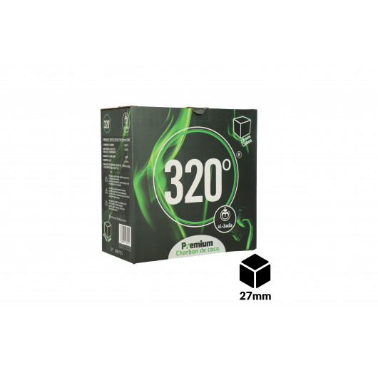 El-Badia 320° CUBES 27mm 2Kg houtskool