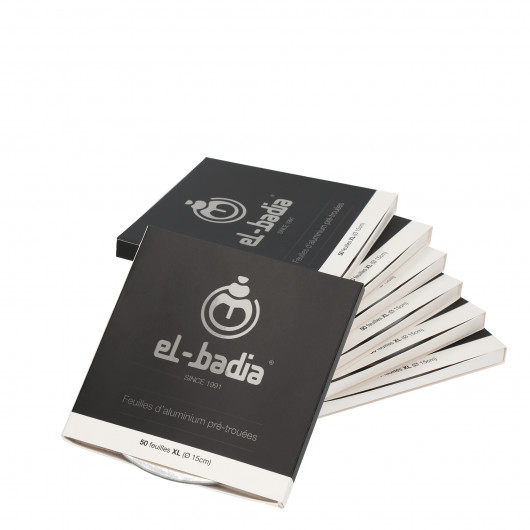 Aluminium Xl Troué 15cm Boite De 24 Paquets De 50
