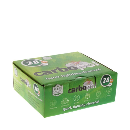 Charbons CARBOPOL 28mm boite de 100