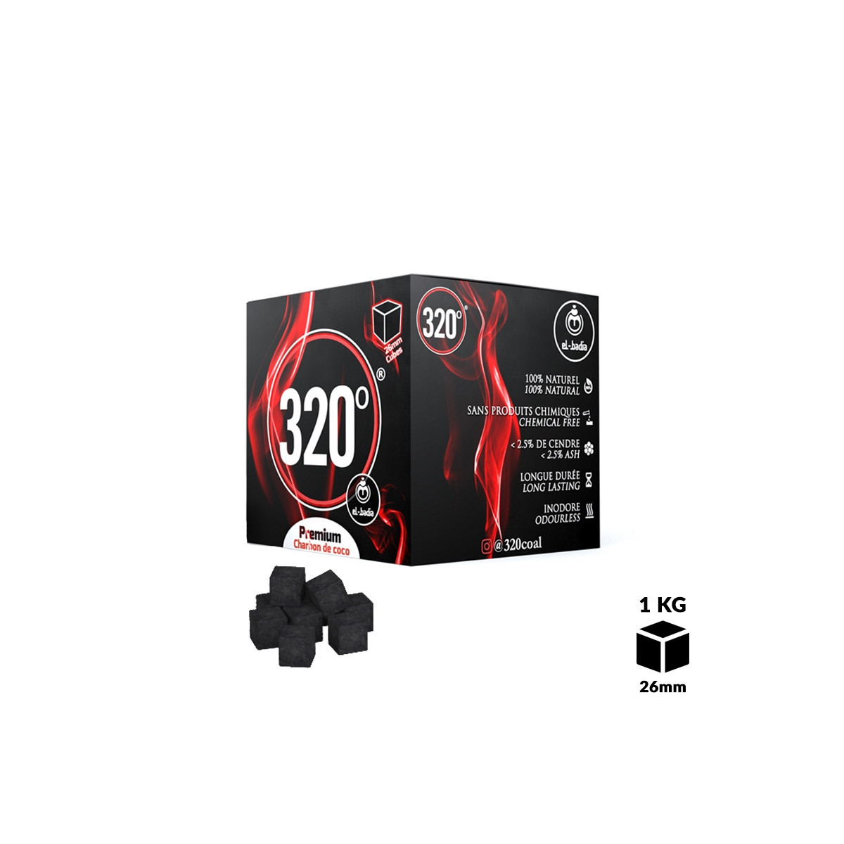 Kolen El-Badia 320° CUBES 26mm 1Kg