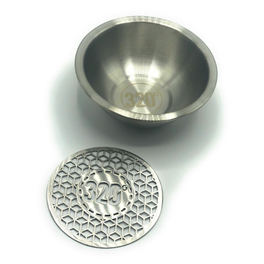 Porte charbon Stainless 320°