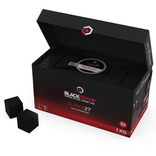 Blackcoco cubes houtskool 27mm