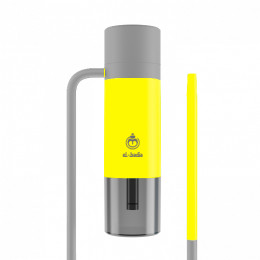 El-Badia P1 : chicha portable avec tuyau silicone et foyer double