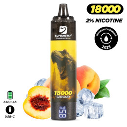 PACK 3 Puff 18k Supremevap Tornado remplissable 2% Nicotine