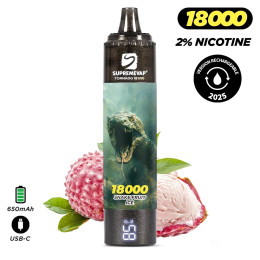 PACK 3 Puff 18k Supremevap Tornado remplissable 2% Nicotine