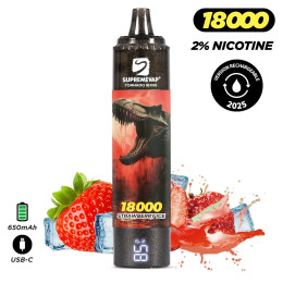 PACK 3 Puff 18k Supremevap Tornado remplissable 2% Nicotine