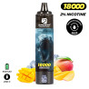 PACK 3 Puff 18k Supremevap Tornado remplissable 2% Nicotine