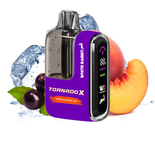 Puff 25k Tornado X White Rabbit Navulbaar 2% nicotine