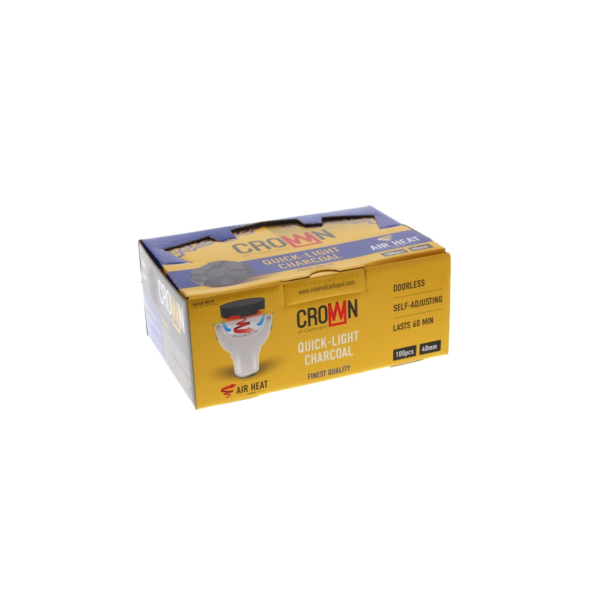 Charbons CARBOPOL CROWN 40mm boite de 100
