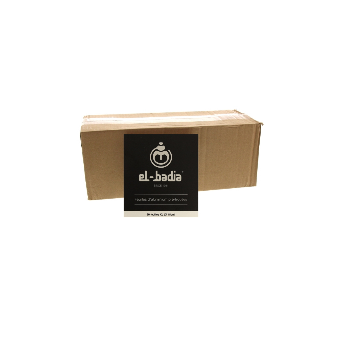 Aluminium Xl Troué 15cm Boite De 24 Paquets De 50