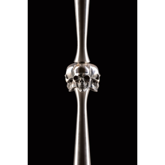 Shisha MAKLAUD SKULL STAINLESS SILVER
