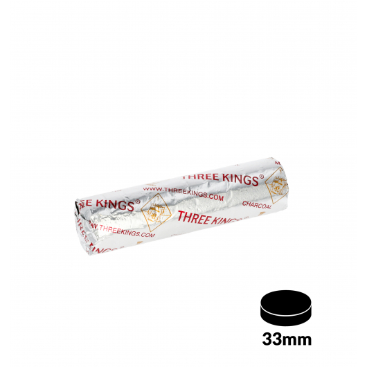 THREE KINGS Quick Light Charcoal Single Roll